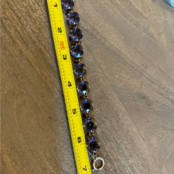 Catherine Popesco France amethyst color crystal bracelet - Picture 8 of 13